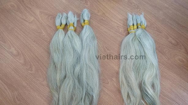 100- unprocessed white hair high quality